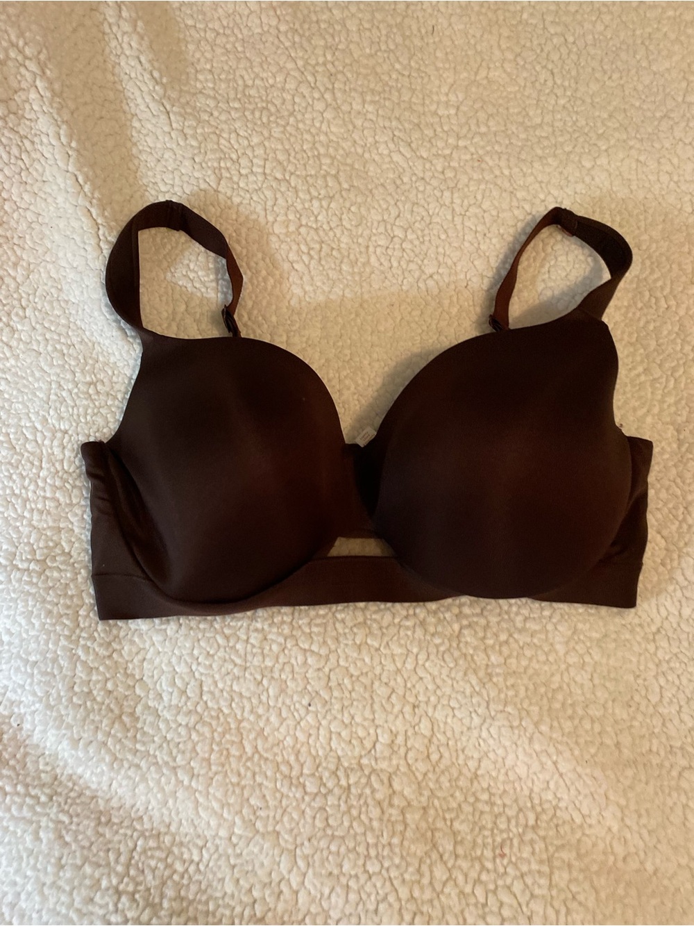 Cacique Smooth Wire Molded Bra in Dark Brown